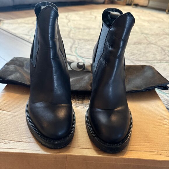 ACNE Studios Star BLACK Ankle Booties - Picture 5 of 9